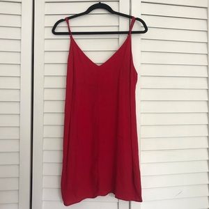 Red Spaghetti Strap Dress